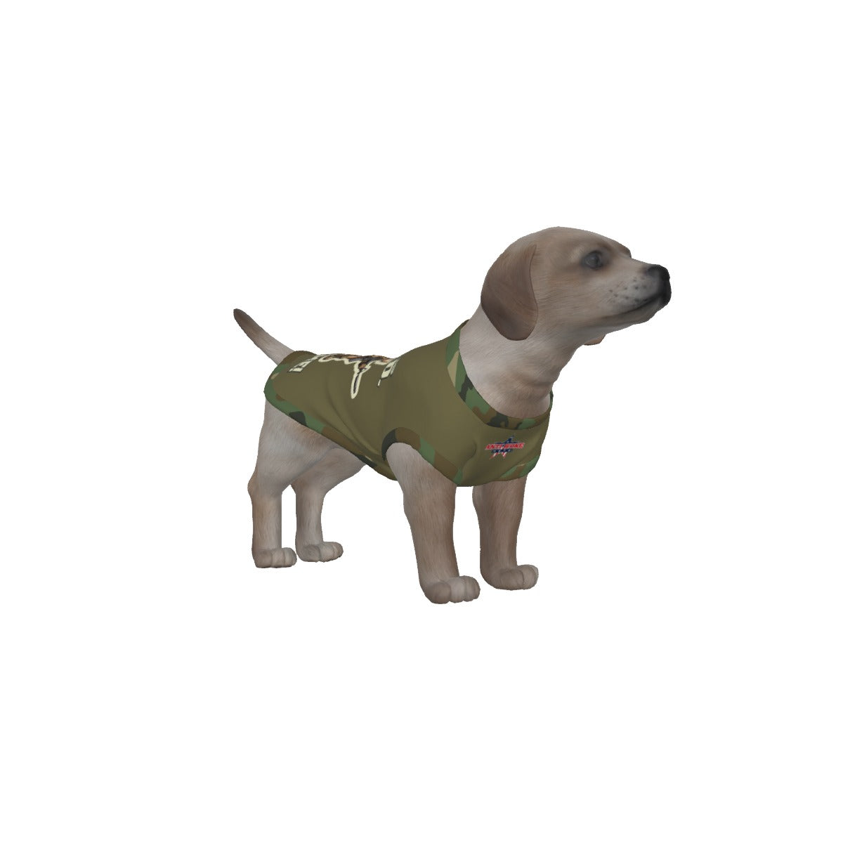 Chihuahua- Olive Green & Camo Collar- My Owner Is Armed- Small Dog's Tank Top